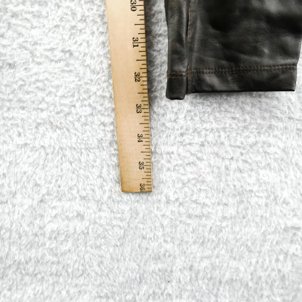 Lysse Faux Leather Pants Large Womens 30x32 Black Pull On Dress Pants‎ 30 x 32